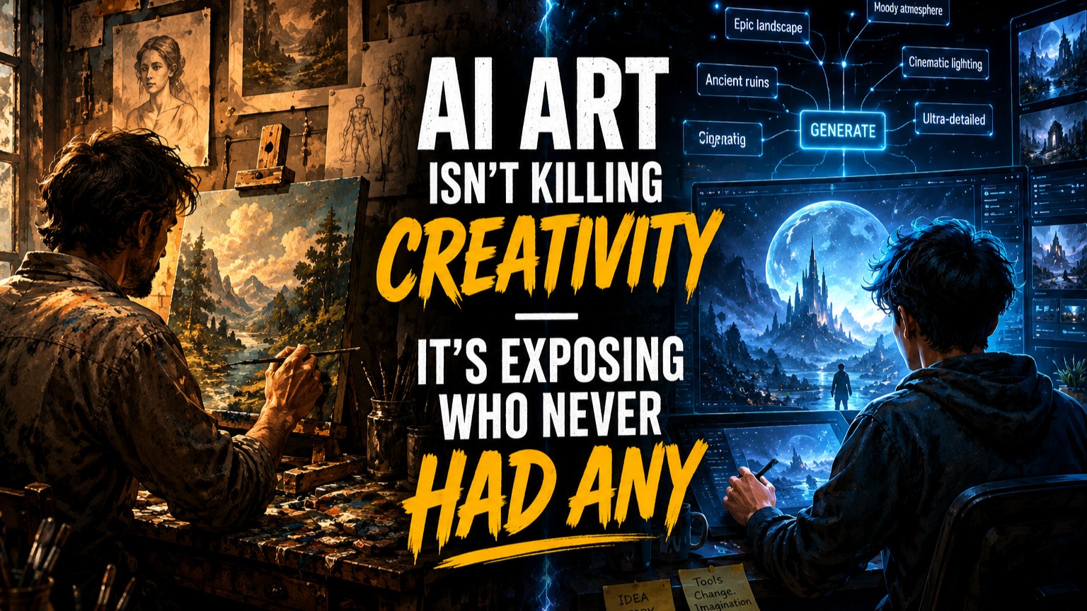 AI Art Isn't Killing Creativity — It's Exposing Who Never Had Any !!