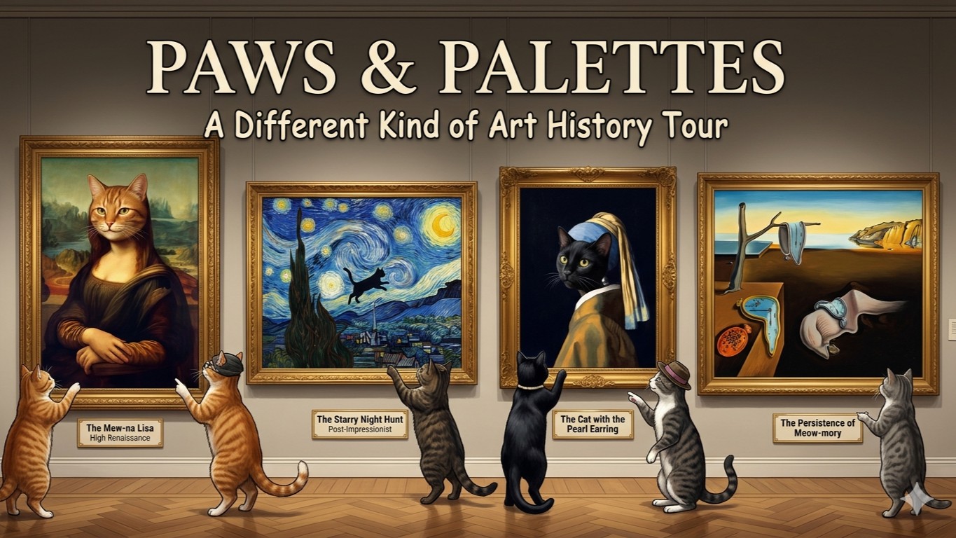 Paws & Palettes: Reimagining Art History with Cats