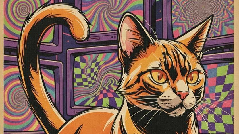 Paws Through Time: The Magical World of AI-Generated Retro Cats