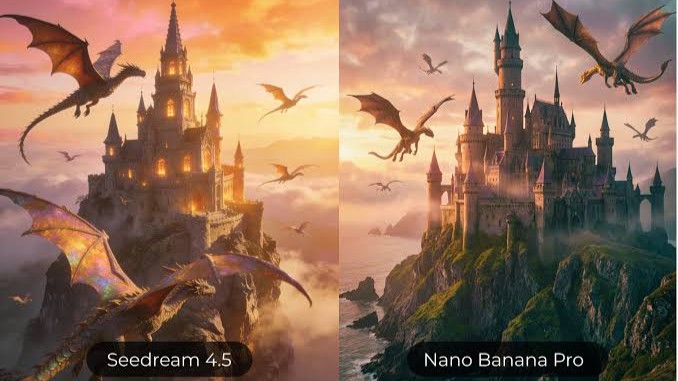 Seedream 4.5 vs Nano banana pro