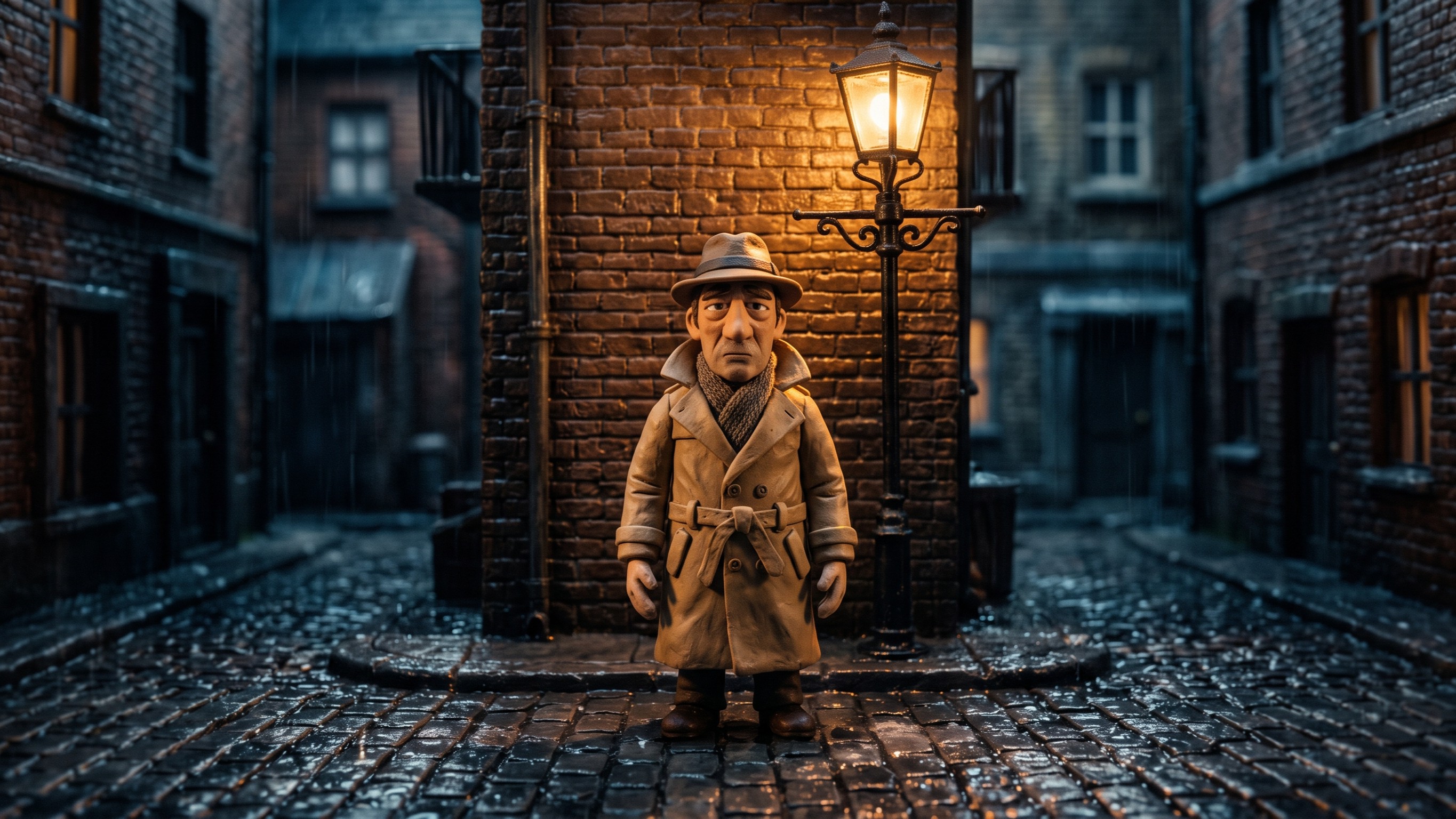 Handcrafted Depth: Prompting Claymation Fingerprint Micro-Textures and Tilt-Shift Noir Lighting