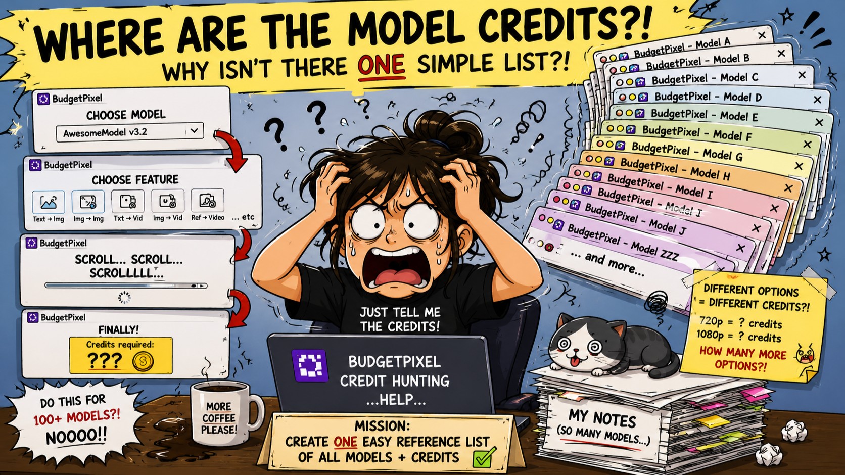 I Compiled a List of BudgetPixel Model Credit Costs So You Don't Have To