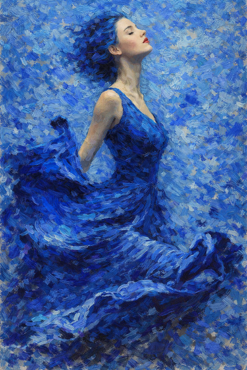 Blue Woman Art