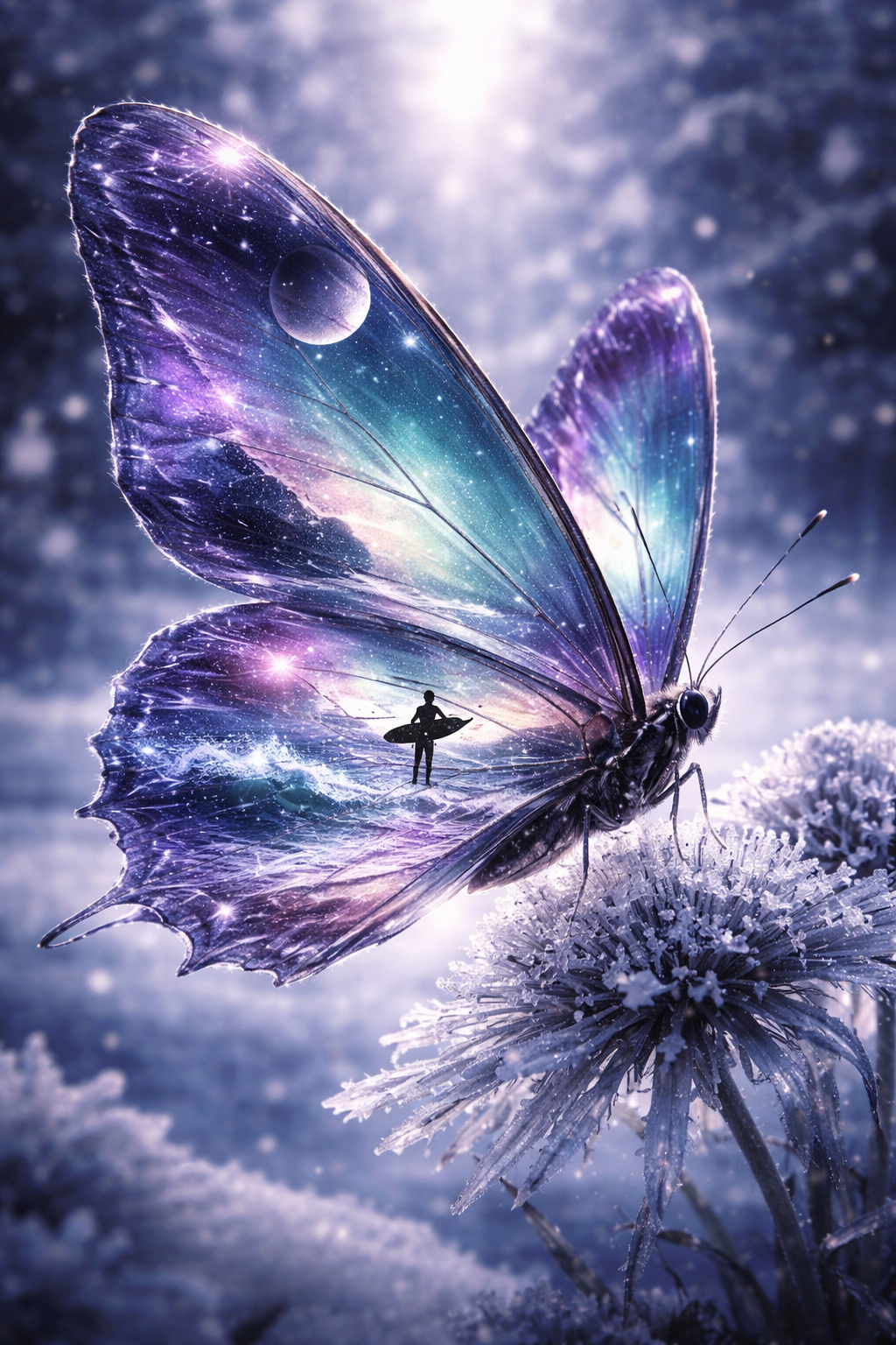 A cosmic tide carried on butterfly wings.