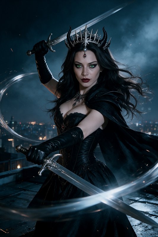 My wild queen is skilled with swords. Do