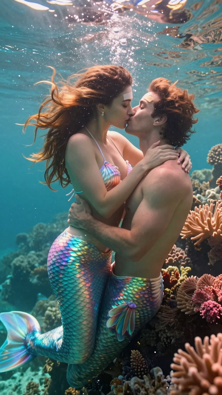When heads bump. Lips lock.