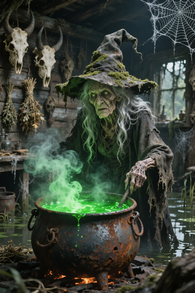 She doesn't live in the swamp... she IS the swamp.