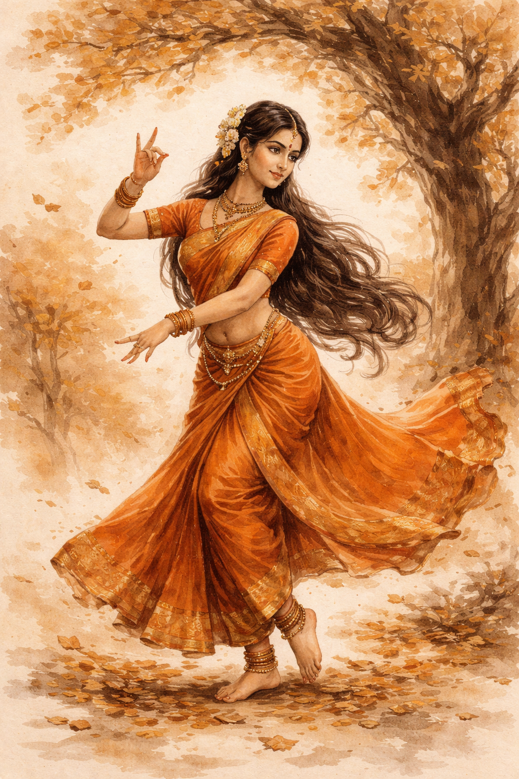 Autumn Dance: A Soulful Sway 🍂Autumn Dance: A Timeless Grace 🍂