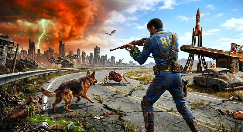A gritty, post-apocalyptic scene featuring a lone | legion on ...
