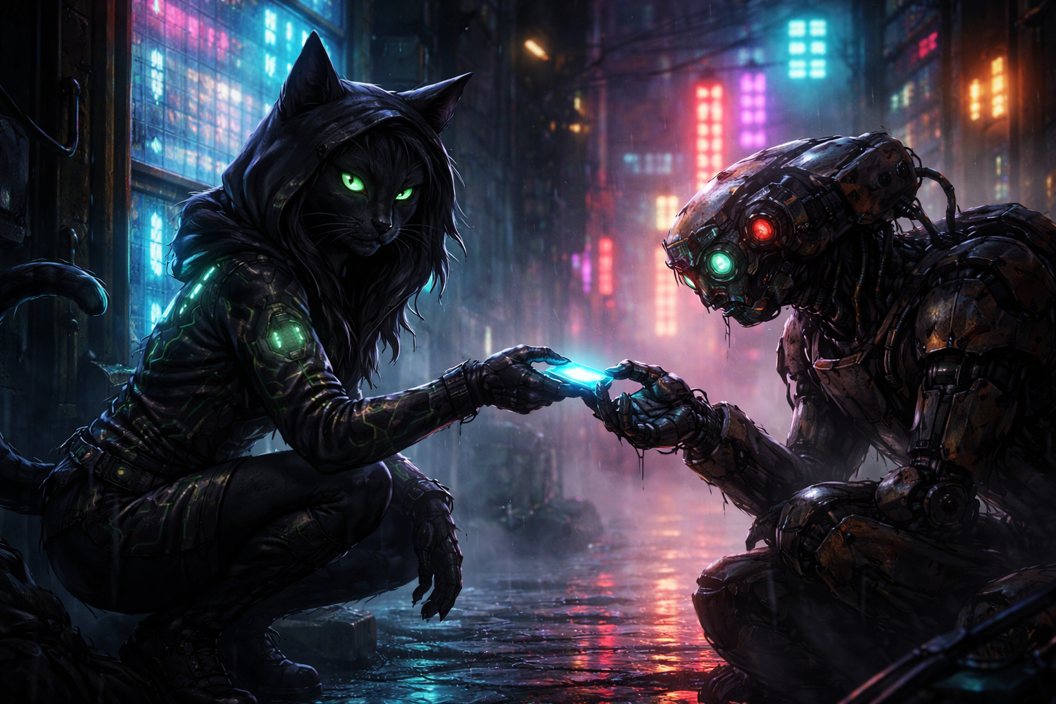 Cyberhacker making a deal