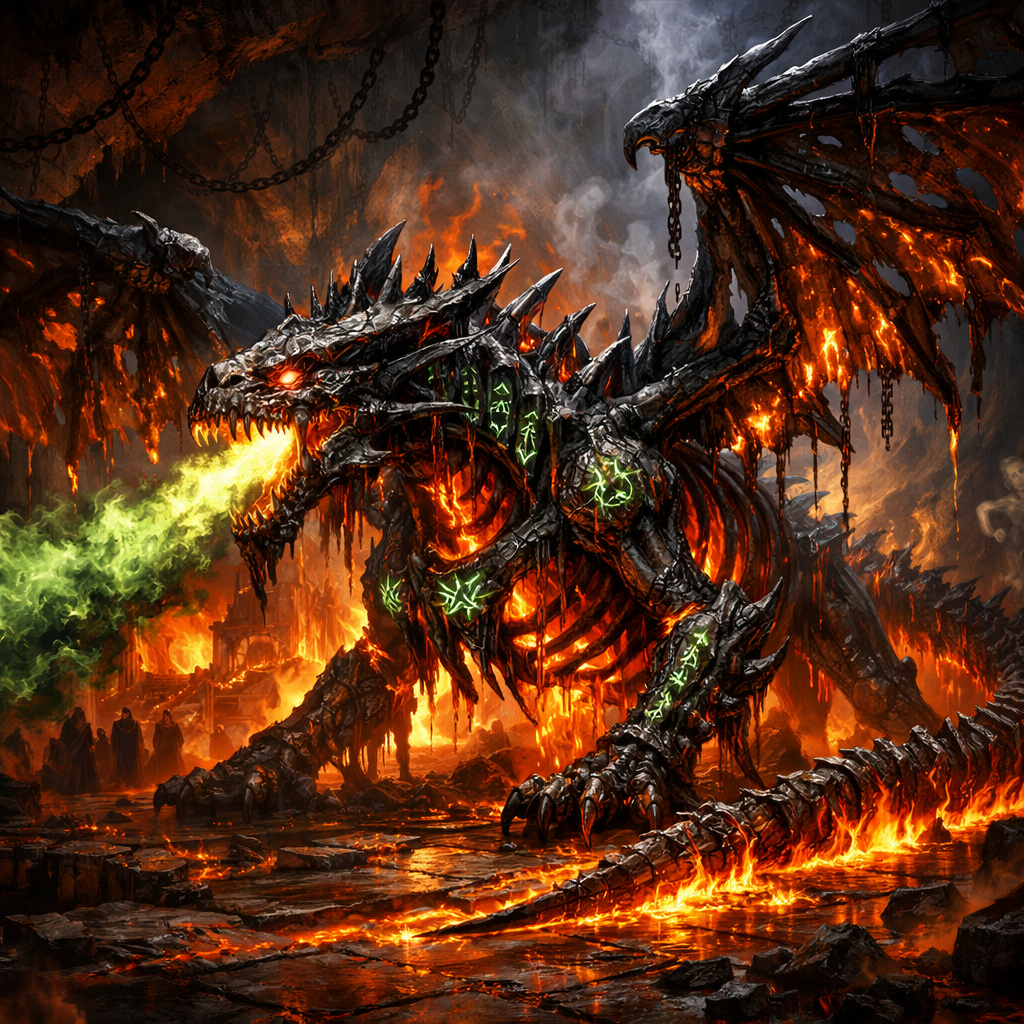 The Necroforge Wyrm of the Black Anvil