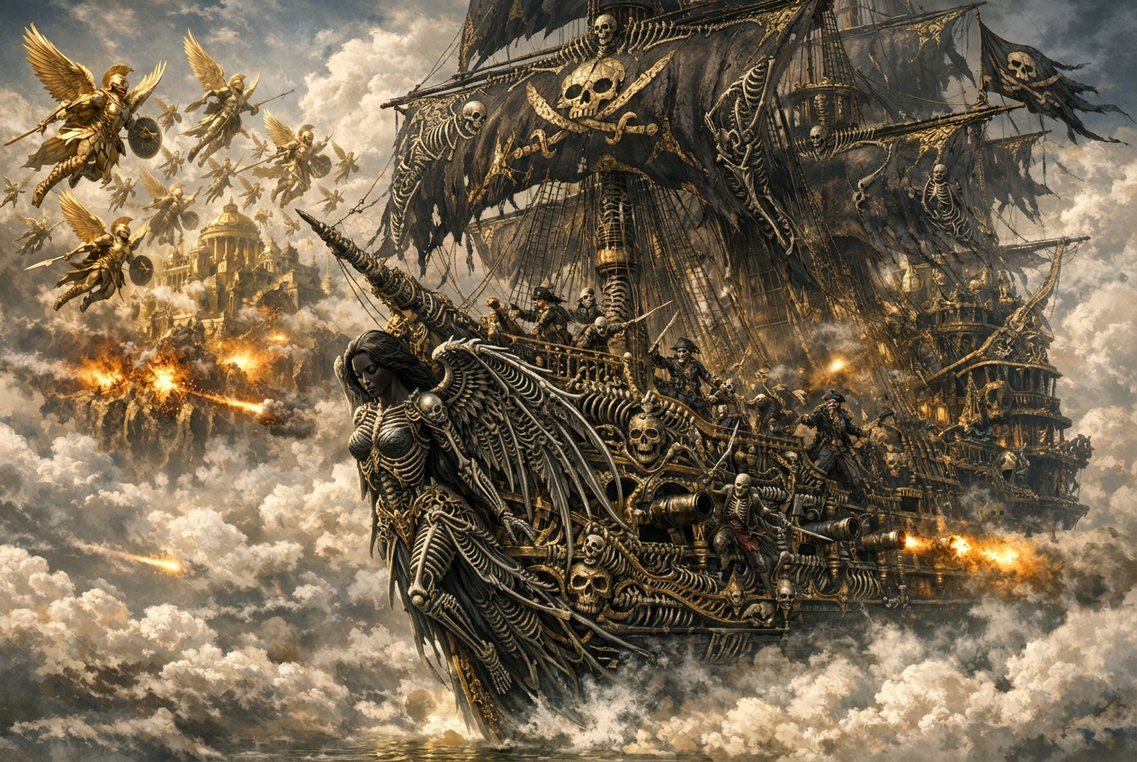 The pirate from hell meets the Olympian gods in Asgard