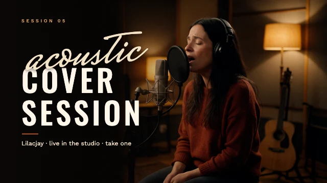 Song cover YouTube thumbnail template