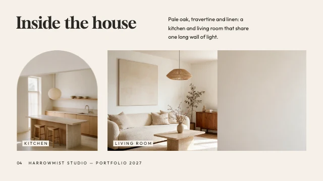 Architecture and interiors portfolio template, page 4 of 8