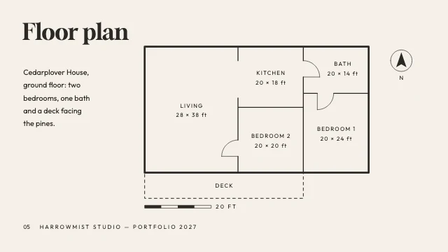 Architecture and interiors portfolio template, page 5 of 8