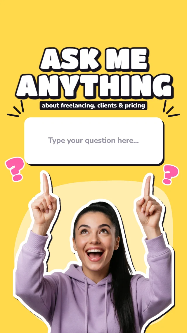 Ask me anything story template