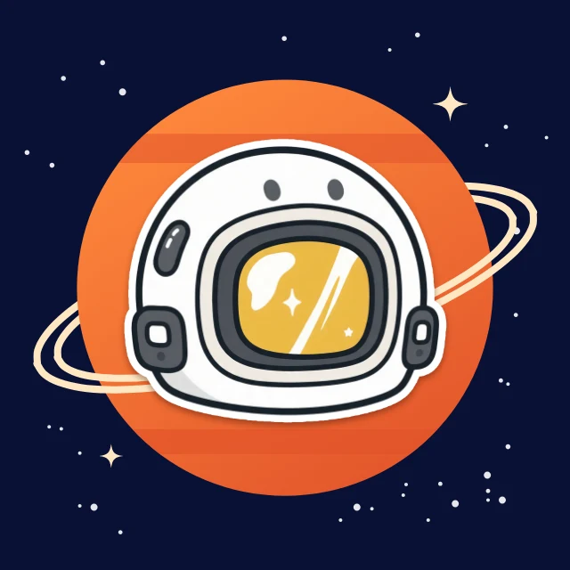 Astronaut avatar profile picture template