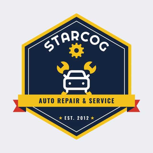 Auto repair emblem logo template