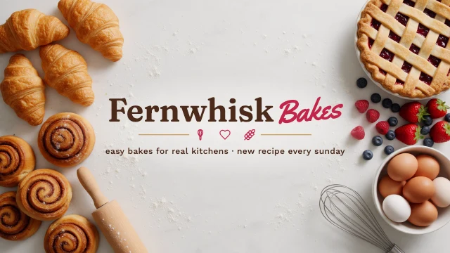 Baking channel YouTube banner template