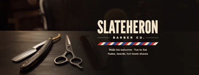Barber shop Facebook cover template