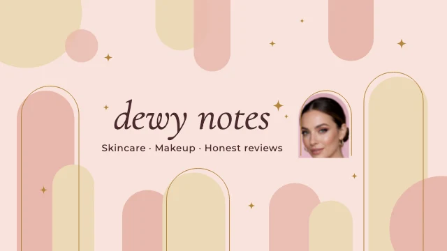 Beauty channel YouTube banner template