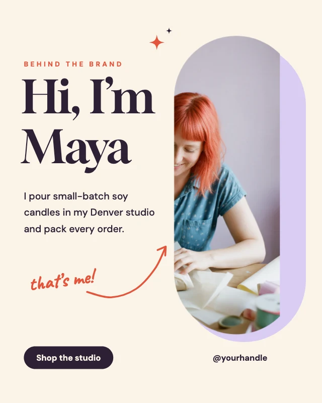 Behind the brand post template