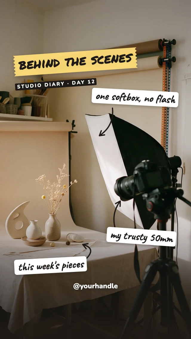 Behind the scenes story template