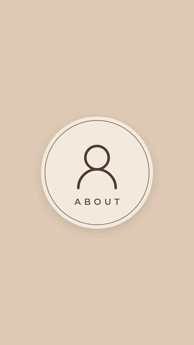 Minimal about me highlight cover template