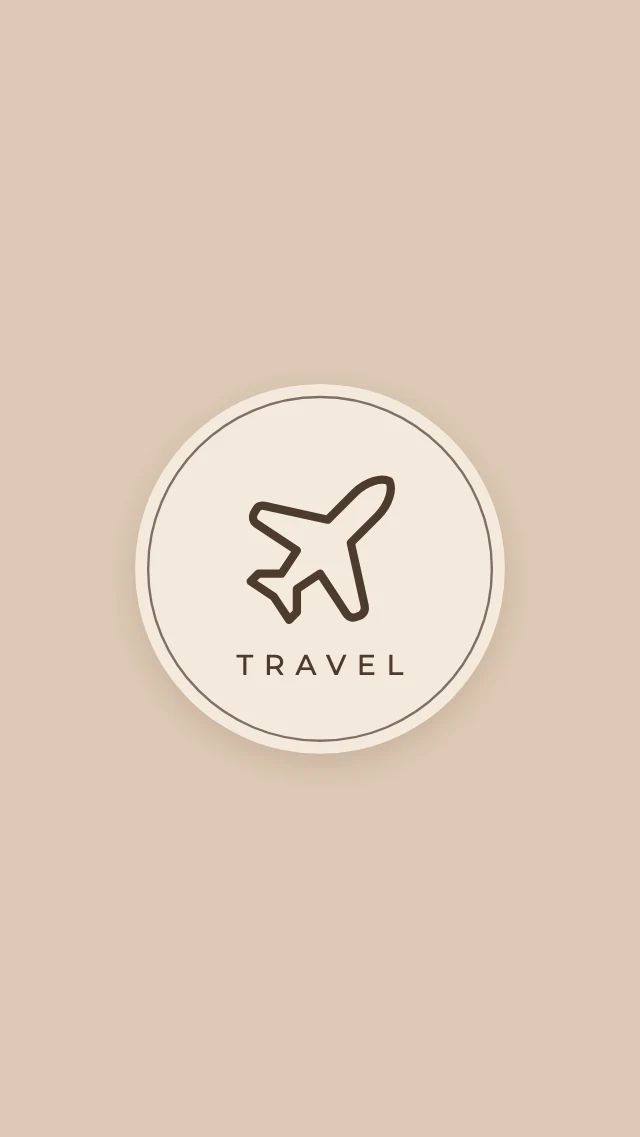 Minimal travel highlight cover template