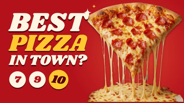 Best pizza taste test YouTube thumbnail template