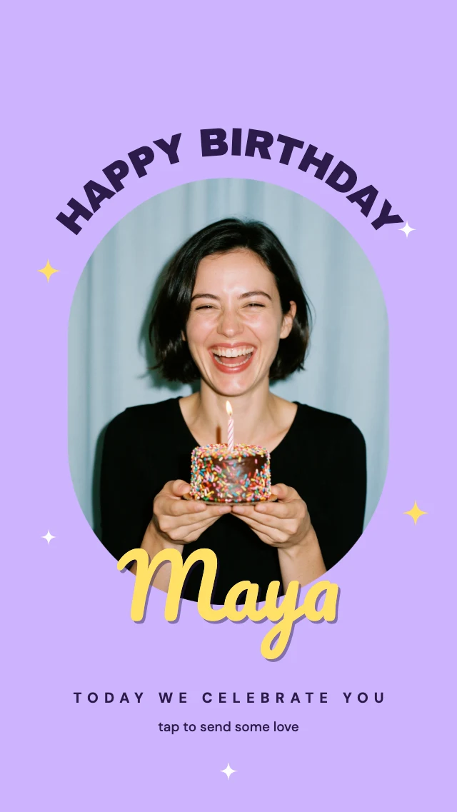 Birthday story template