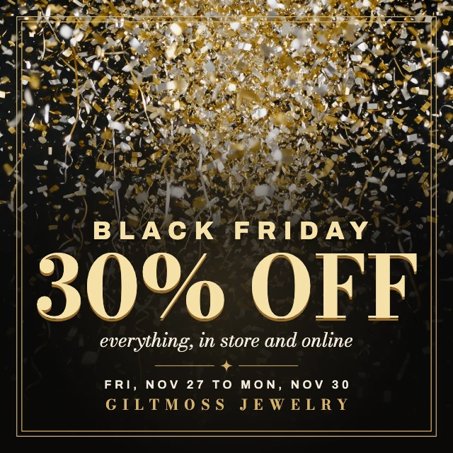 Black and gold Black Friday post template