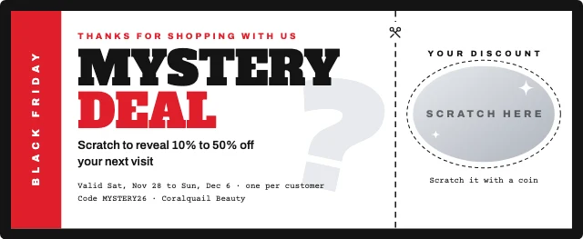 Black Friday mystery coupon template