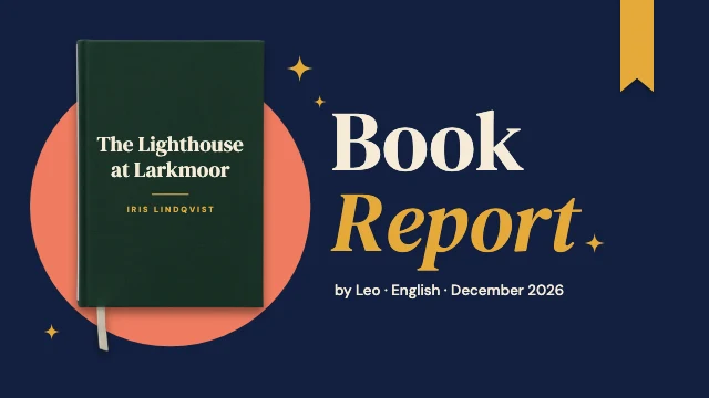 Book report presentation template