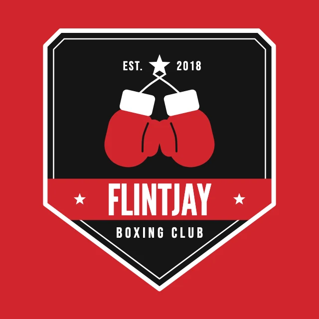 Boxing gym emblem logo template