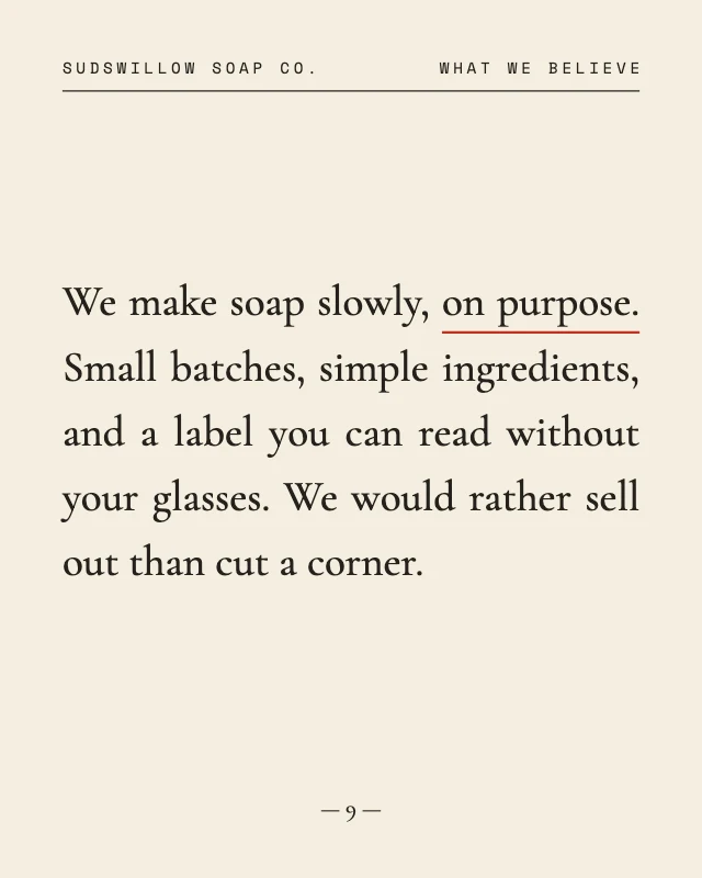Brand manifesto text post template