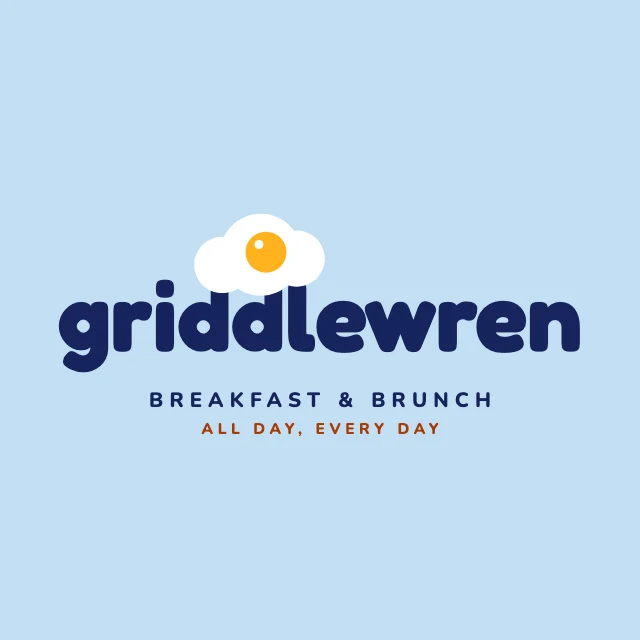 Brunch cafe logo template