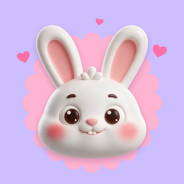 Bunny profile picture template