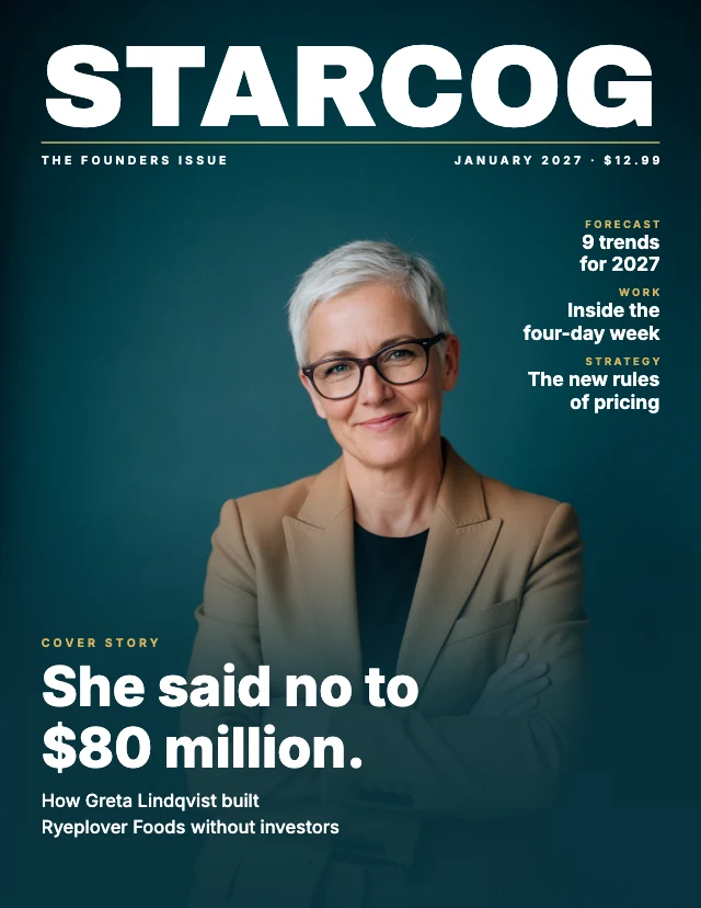 Business magazine cover template
