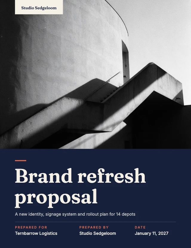 Business proposal template