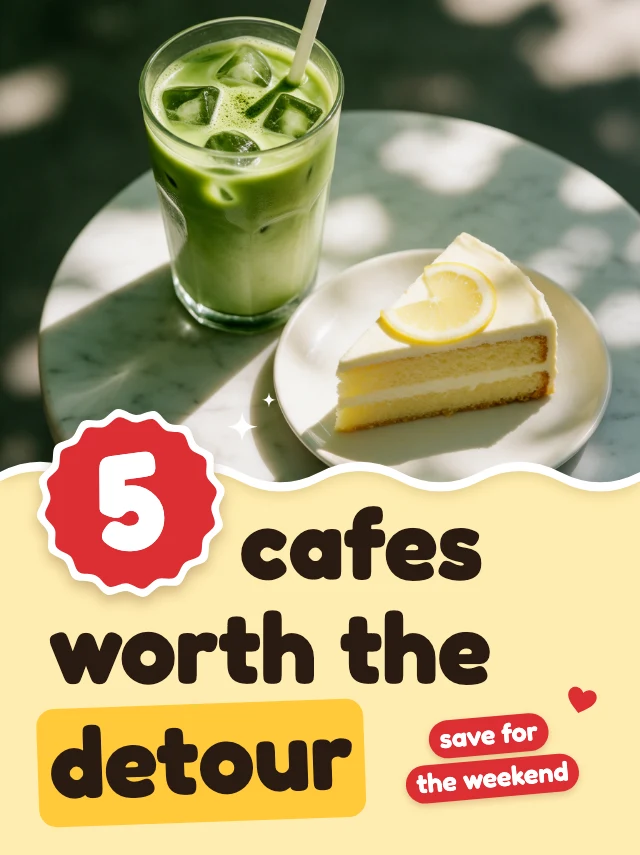 Cafe guide RedNote cover template