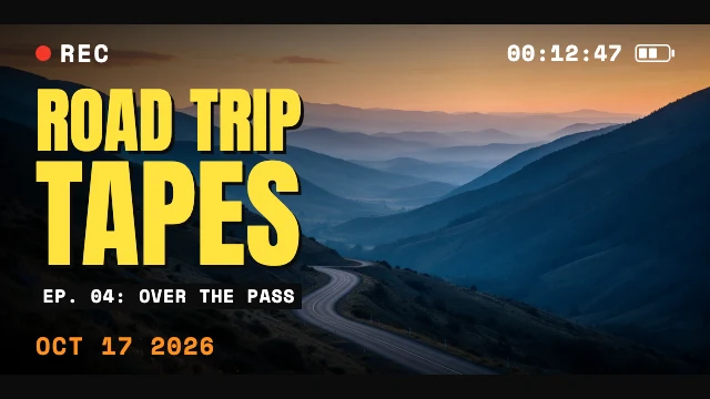 Camcorder vlog YouTube thumbnail template