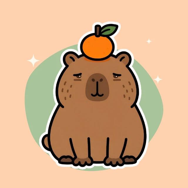 Capybara profile picture template