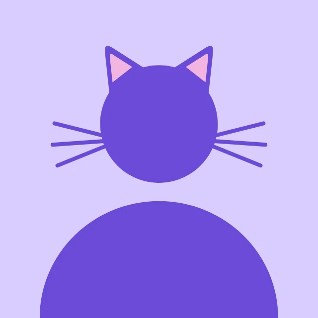 Cat ears default profile picture template