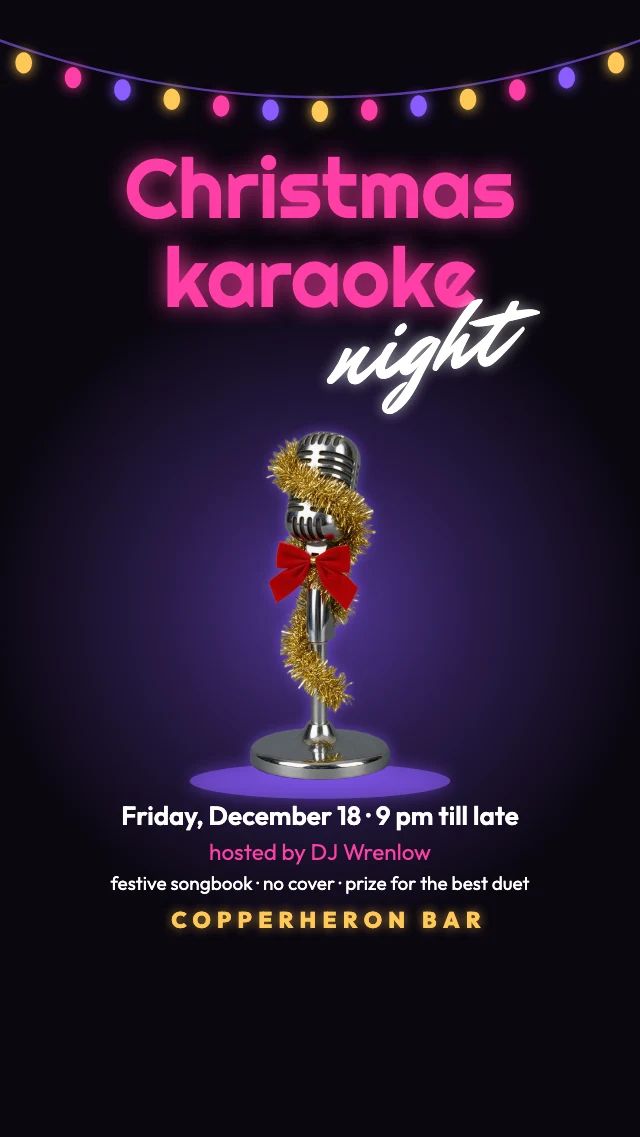 Christmas karaoke night story template