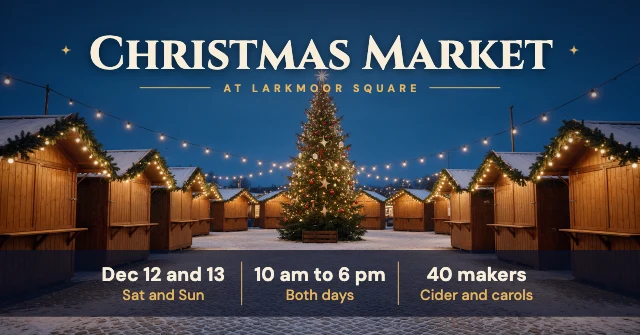 Christmas market event cover template