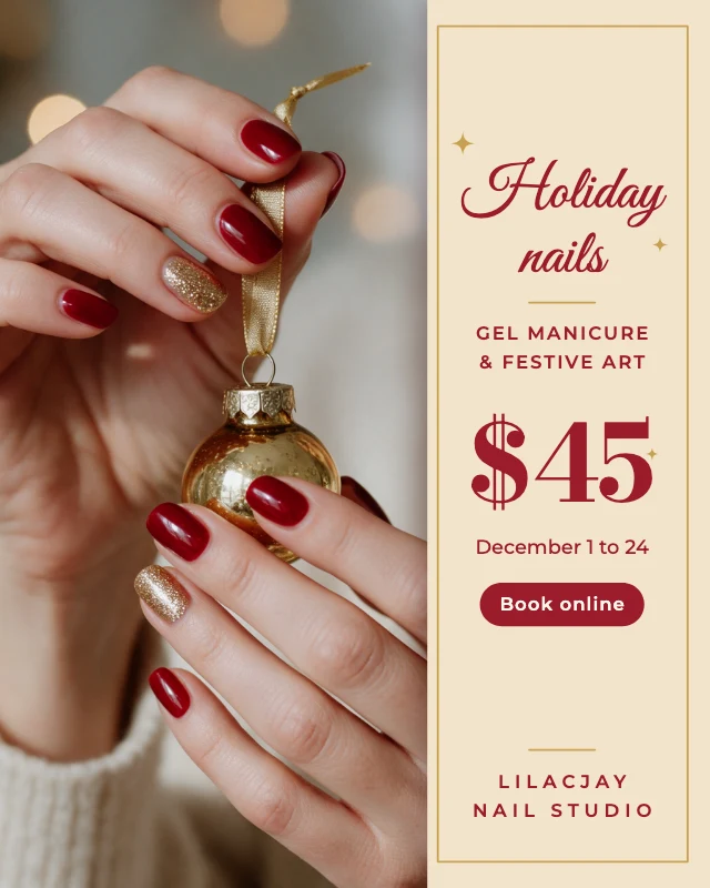 Christmas nails special post template