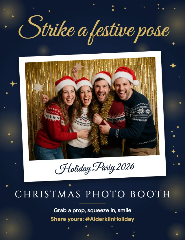 Christmas photo booth sign template