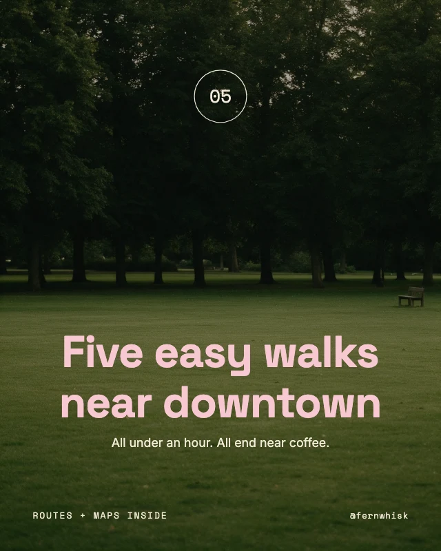City walks guide carousel cover template
