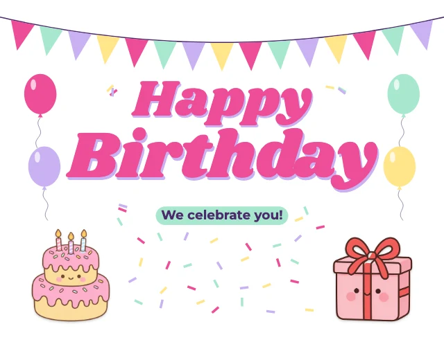 Classroom birthday board header template